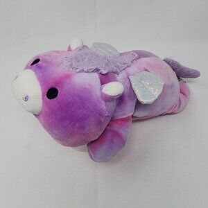 Squishmallow Small Pegasus Pink Purple Watercolor Cuddle Hug Me Stuffed Animals